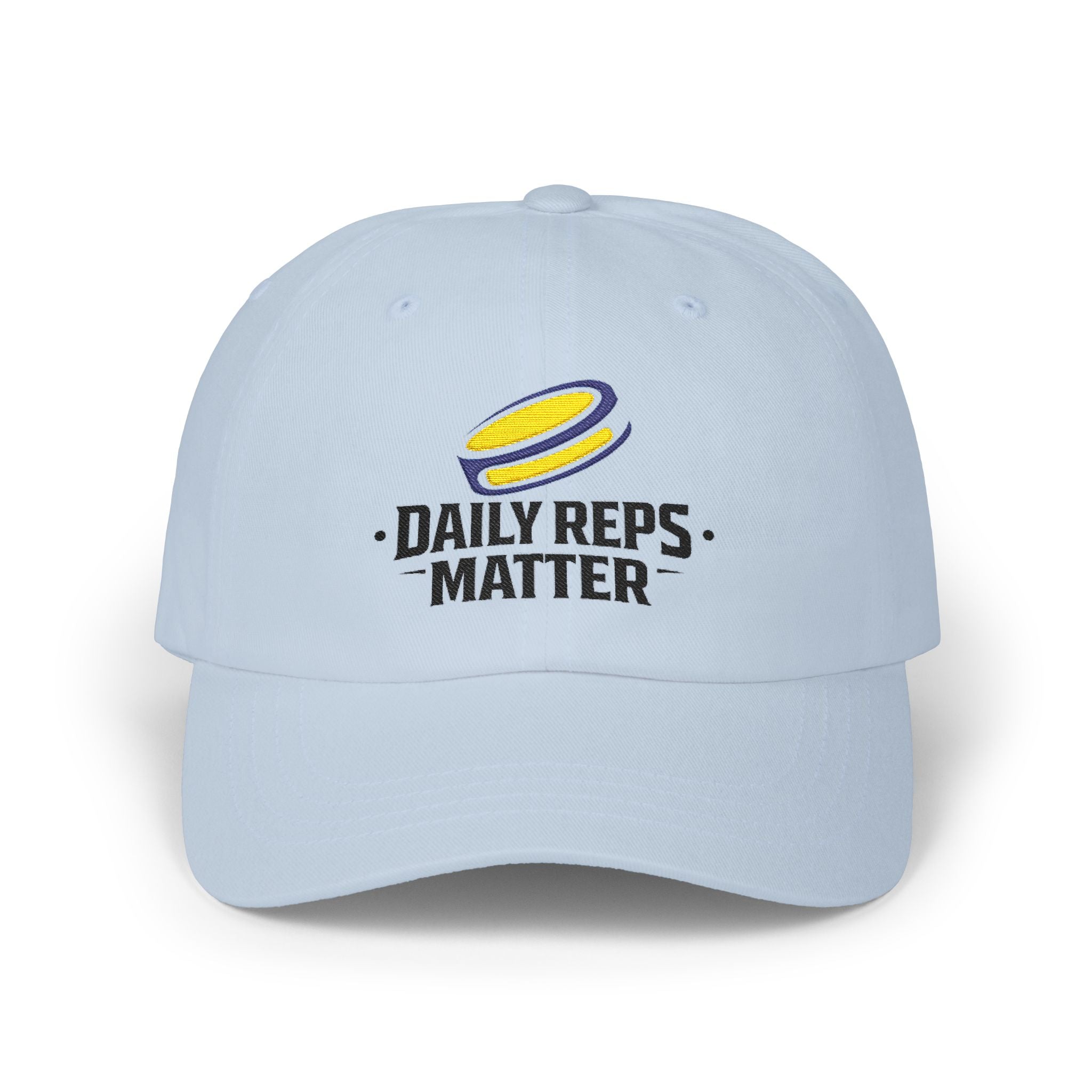 Dad Cap — "Daily Reps Matter" Embroidered Fitness Baseball Hat