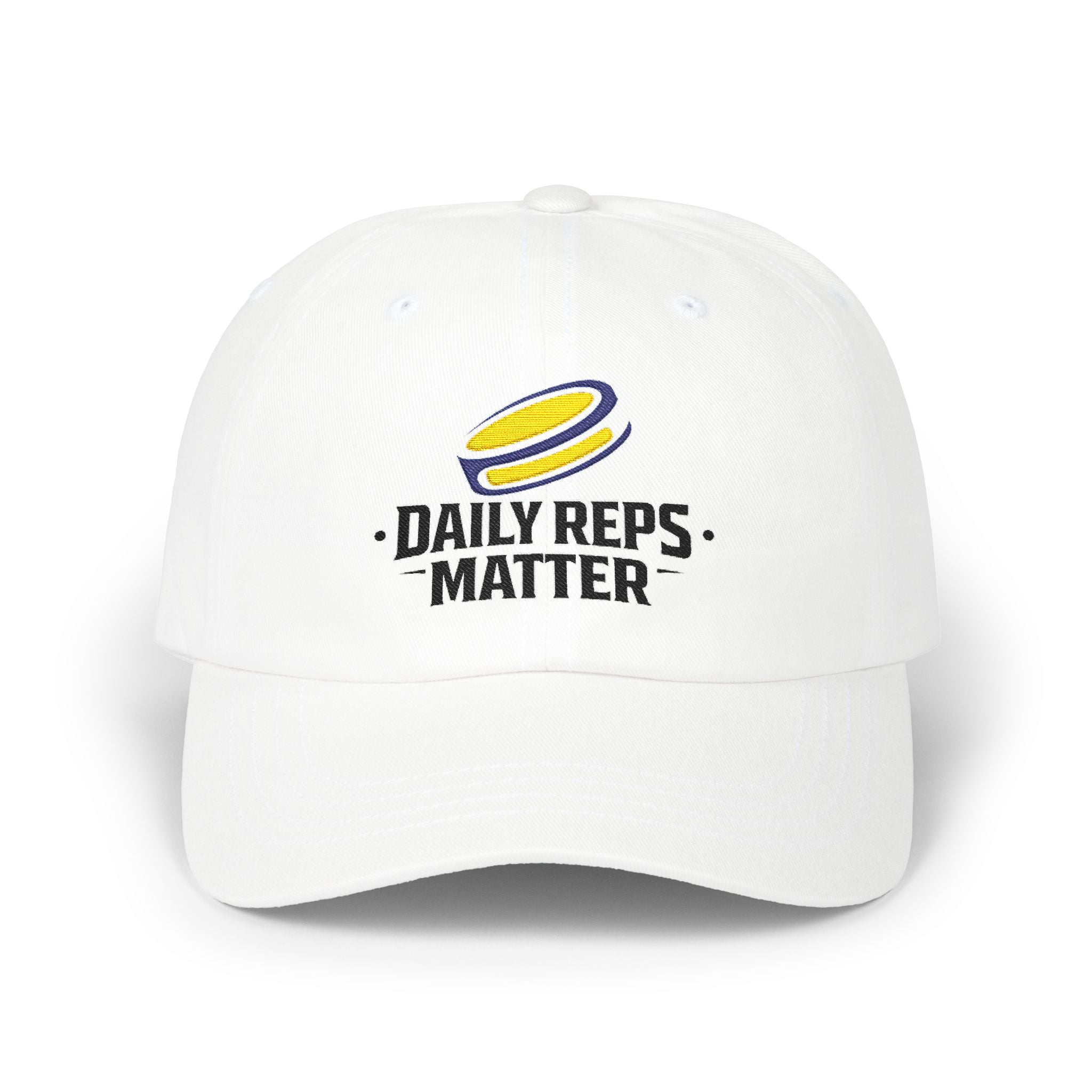 Dad Cap — "Daily Reps Matter" Embroidered Fitness Baseball Hat