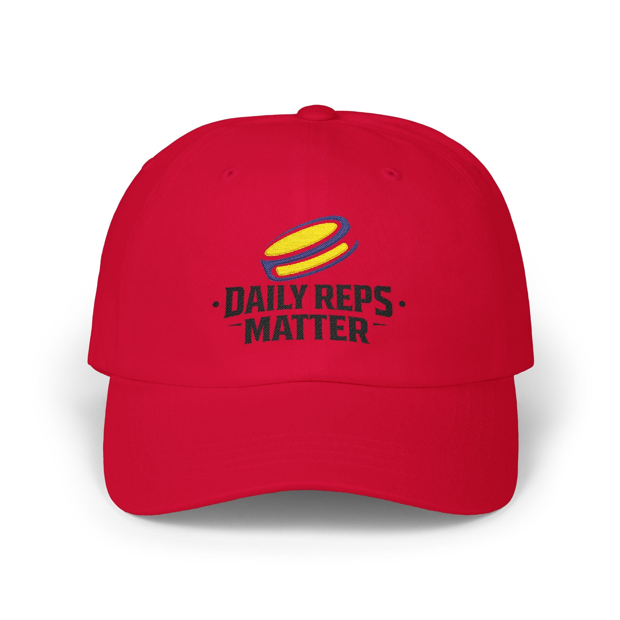 Dad Cap — "Daily Reps Matter" Embroidered Fitness Baseball Hat