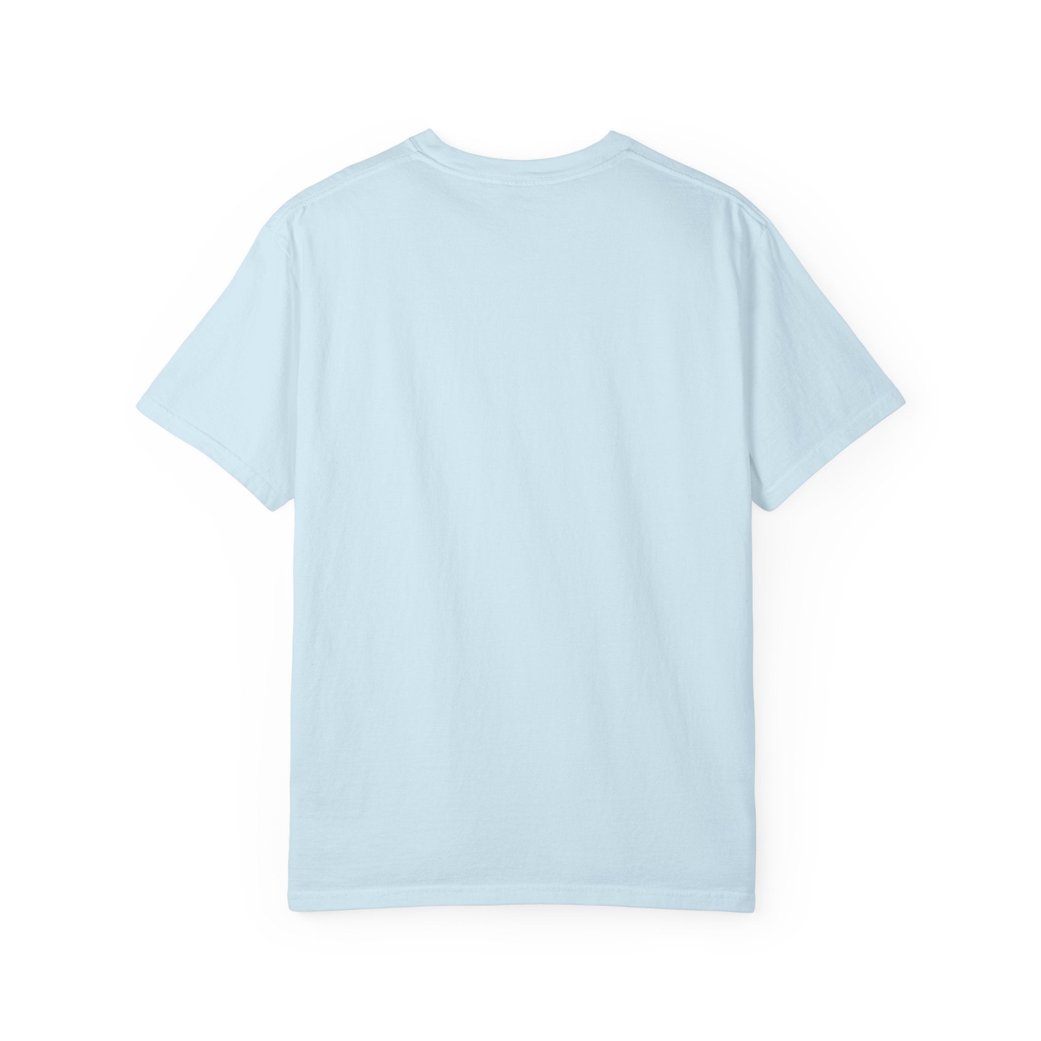 Cream Garment-Dyed T-Shirt with Subtle Chest Logo — Minimal Everyday Tee