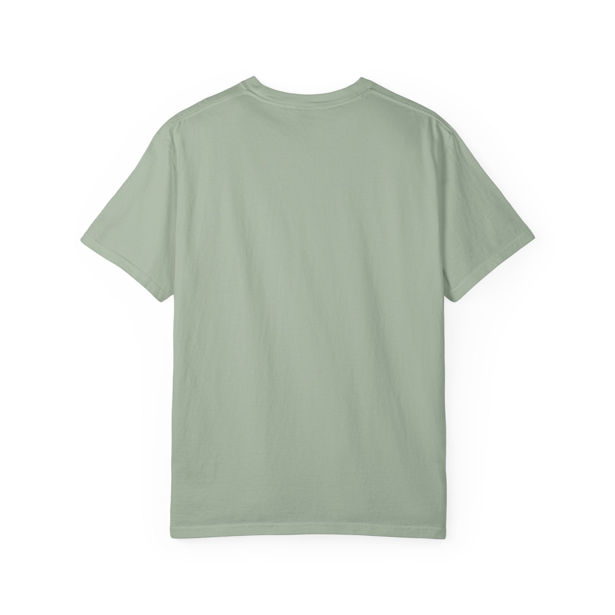 Cream Garment-Dyed T-Shirt with Subtle Chest Logo — Minimal Everyday Tee