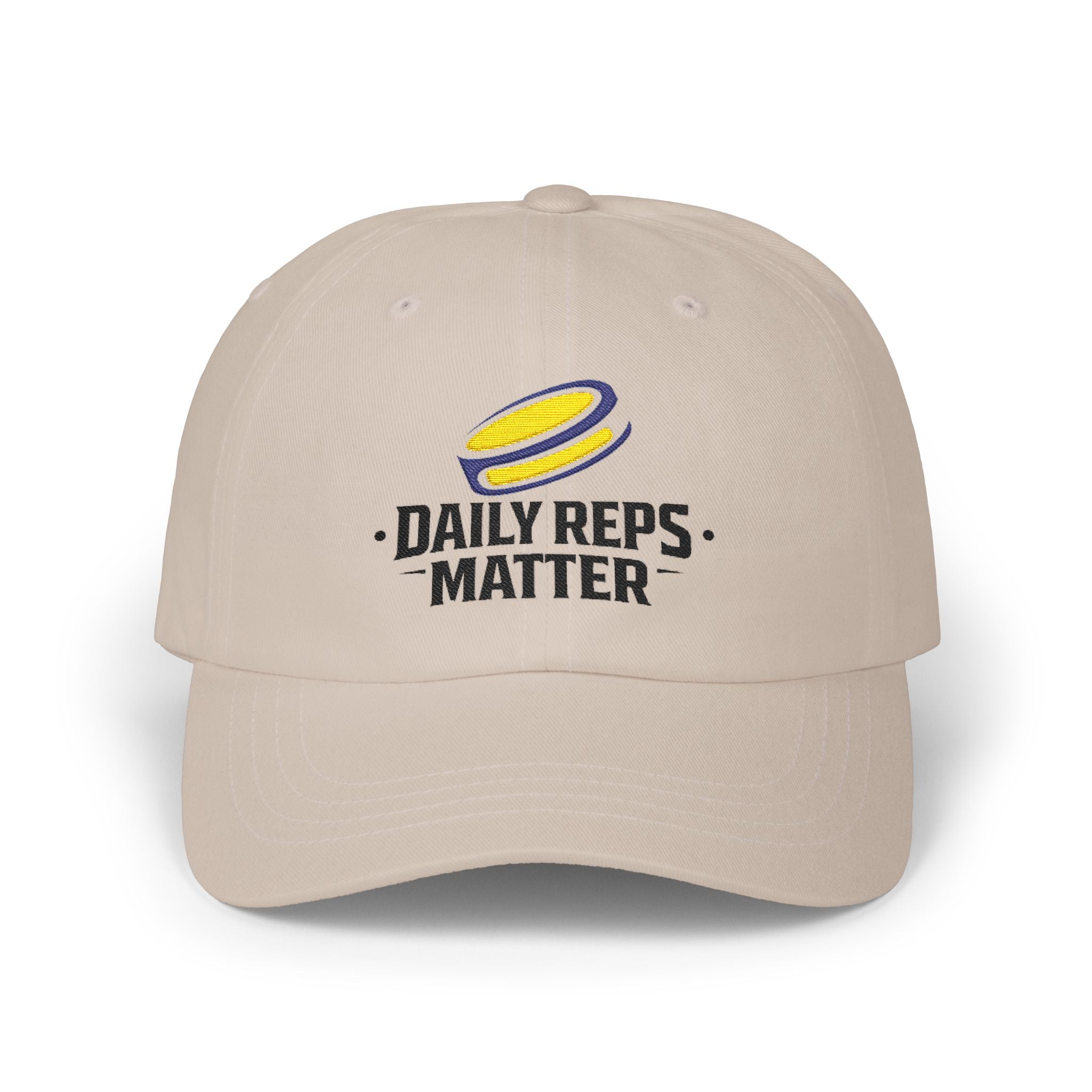 Dad Cap — "Daily Reps Matter" Embroidered Fitness Baseball Hat